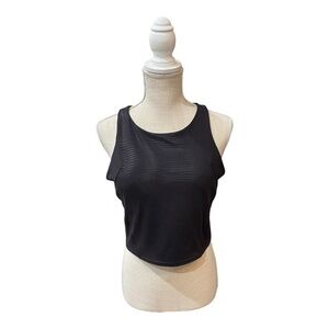 LULULEMON BLACK Invigorate Racerback Training Tank Top Removable Pads size L(12)